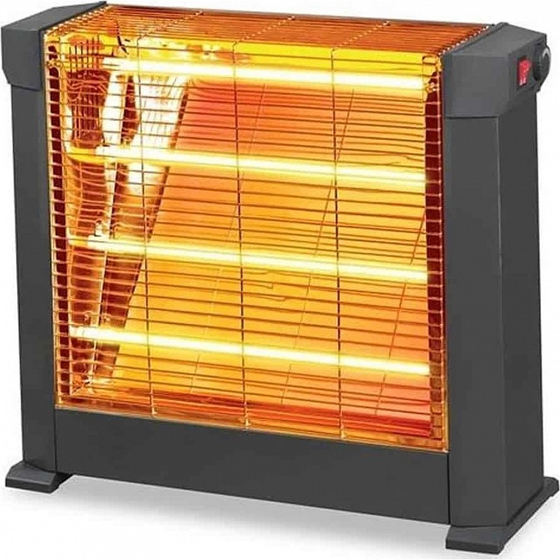 Θερμάστρα "KUMTEL" 2200W με 4 λάμπες χαλαζία 60x21x53