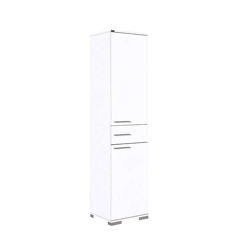 Ντουλάπι με ράφια σε χρώμα λευκό hight gloss 45x40x187
