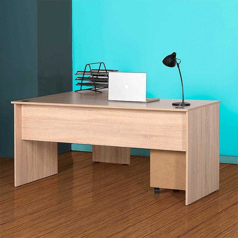 Γραφείο γωνιακό σε χρώμα σονόμα 160x144x75 Γραφείο γωνιακό σε χρώμα σονόμα 160x144x75