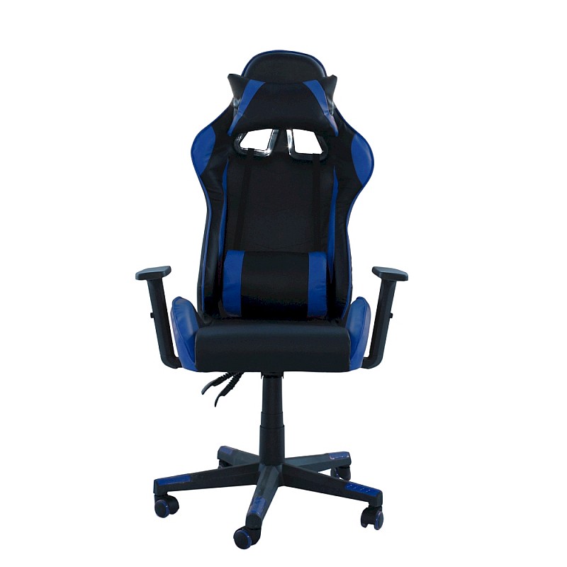 Καρέκλα γραφείου MASSA gaming klikareto απο pu χρώμα μαύρο-μπλε 70x71x123/133