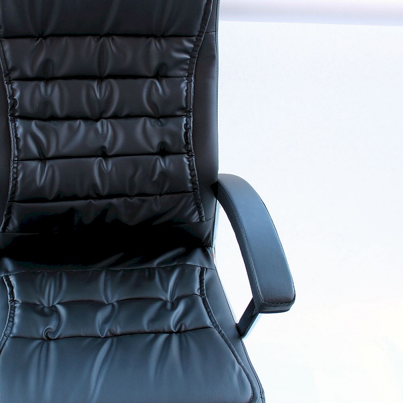 Καρέκλα γραφείου διευθυντή Legent klikareto με pu χρώμα μαύρο 64X76X115/123