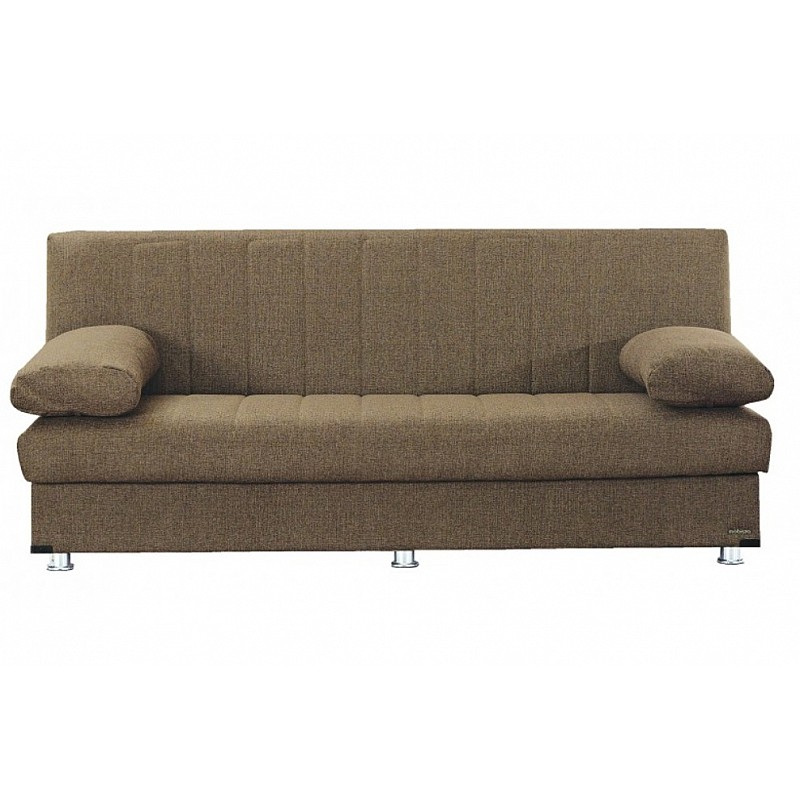 Καναπές-κρεβάτι "TINT" τριθέσιος υφασμάτινος σε χρώμα γκρι 183x74x80