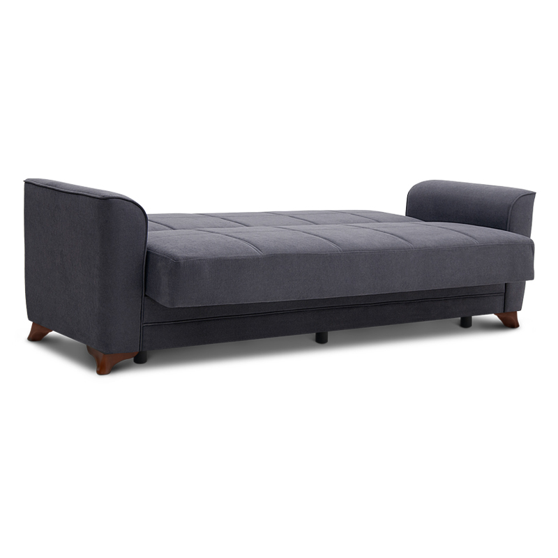 Καναπές κρεβάτι "DREAM" τριθέσιος υφασμάτινος σε χρώμα γκρι 233x85x90