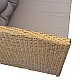 Σετ κήπου "ELIZABETH" από wicker σε χρώμα φυσικό 249/164x72x74