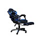 Πολυθρόνα "GAMING" με μαξιλάρι από PU/PVC σε χρώμα μαύρο/μπλε 62x62x112/122