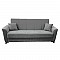 Καναπές-κρεβάτι τριθέσιος "DAISY" υφασμάτινος σε χρώμα γκρι 233x85x90