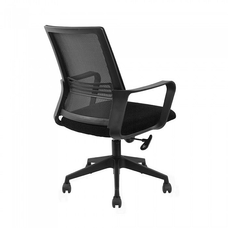 Πολυθρόνα γραφείου "STROL" από ύφασμα mesh σε χρώμα μαύρο 61x54x87/95