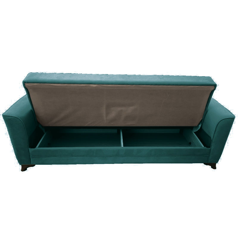Καναπές διθέσιος κρεβάτι "DAISY" από βελούδο σε χρώμα βεραμάν 165x75x95