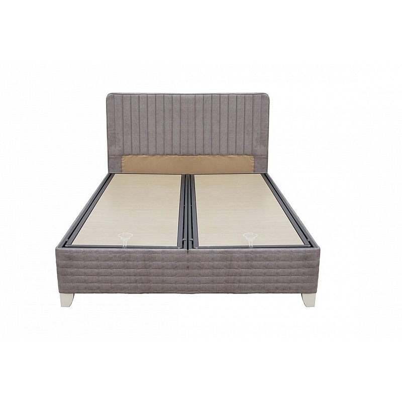 Κρεβάτι υπέρδιπλο "DREAM" με αποθηκευτικό χώρο σε χρώμα καφε 160x200