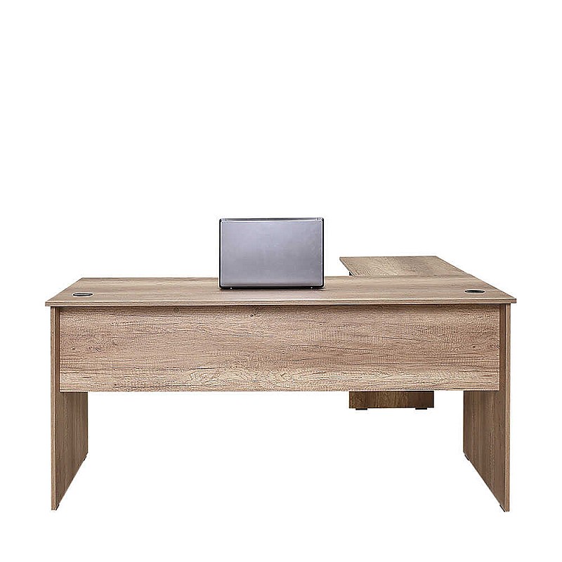 Γραφείο γωνιακό σε χρώμα μπεζ-γκρι 160x144x75 Γραφείο γωνιακό σε χρώμα μπεζ-γκρι 160x144x75