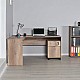 Γραφείο γωνιακό σε χρώμα μπεζ-γκρι 160x144x75 Γραφείο γωνιακό σε χρώμα μπεζ-γκρι 160x144x75