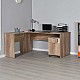 Γραφείο γωνιακό σε χρώμα μπεζ-γκρι 160x144x75 Γραφείο γωνιακό σε χρώμα μπεζ-γκρι 160x144x75
