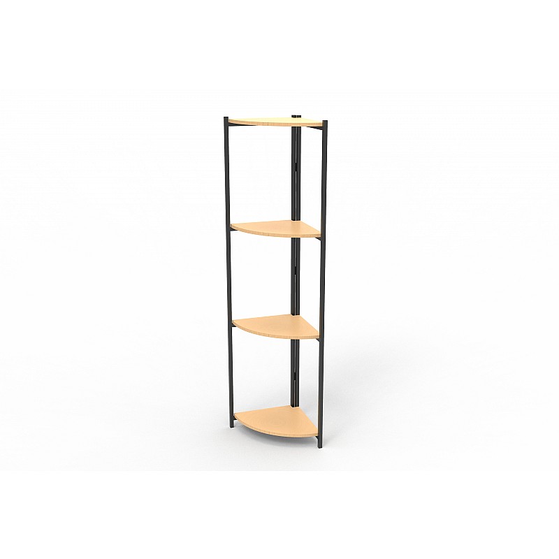 Ραφιέρα "CORNER" γωνιακή σε χρώμα σονόμα 30x30x160