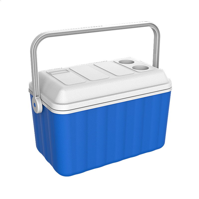 Φορητό ισοθερμικό ψυγείο 32lit. σε χρώμα μπλε-λευκό 56x32x35