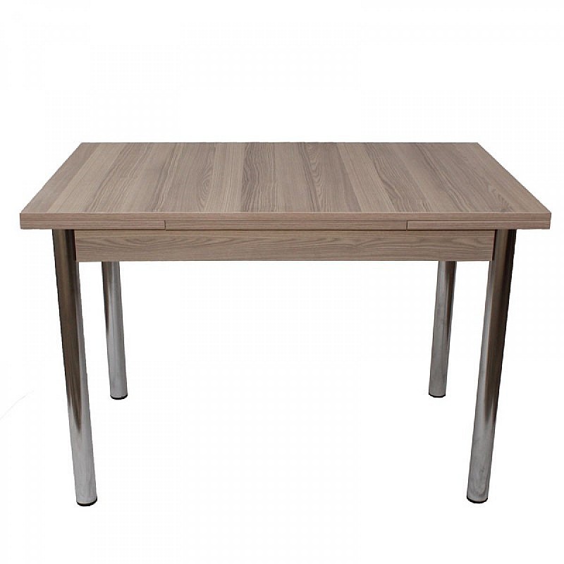 Τραπέζι "ROLLING" ορθογώνιο ανοιγόμενο από mdf/μέταλλο σε χρώμα σονόμα 110x70x75