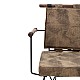 Πολυθρόνα "SUNNY" από μέταλλο/PVC σε χρώμα καφέ 53x57x80,5