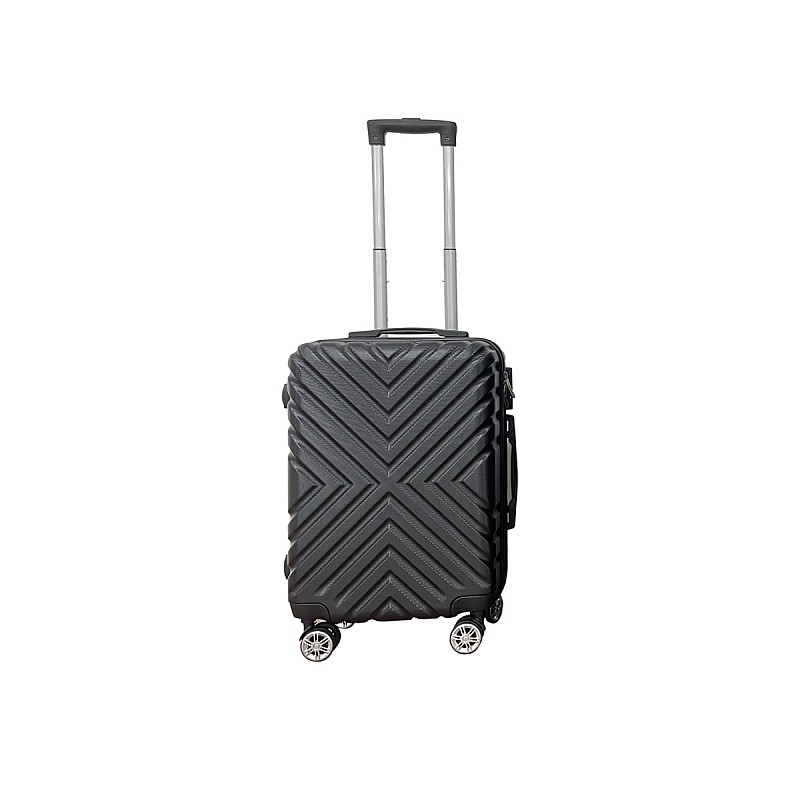 Βαλίτσα "ROADTRIP" από ABS σε χρώμα μαύρο 39x20x55