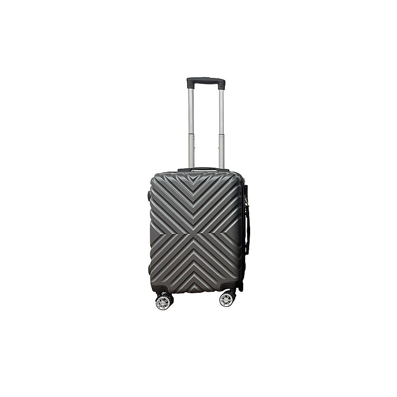 Βαλίτσα "ROADTRIP" από ABS σε χρώμα γκρι 39x20x55