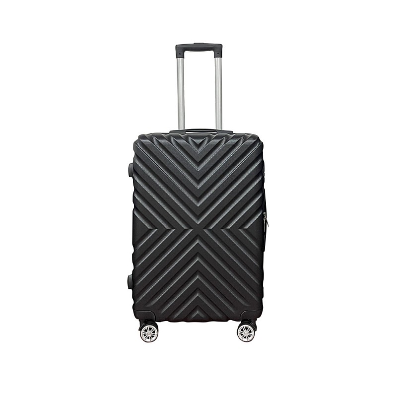 Βαλίτσα "ROADTRIP" από ABS σε χρώμα μαύρο 45x26x65