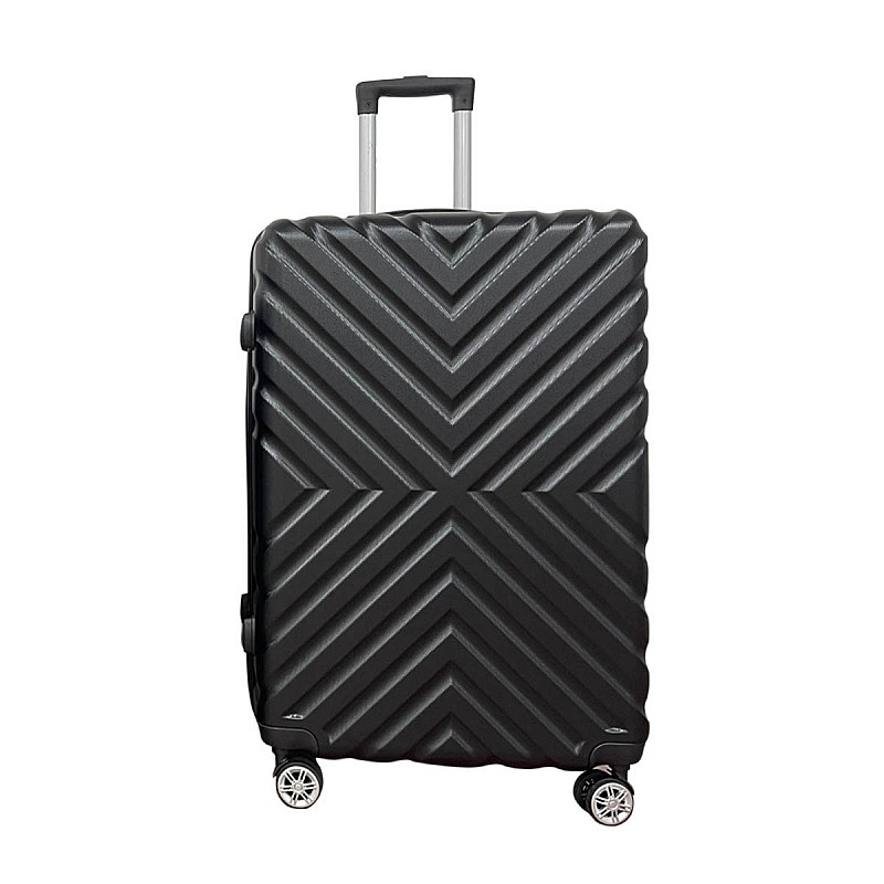 Βαλίτσα "ROADTRIP" από ABS σε χρώμα μαύρο 50x30x75