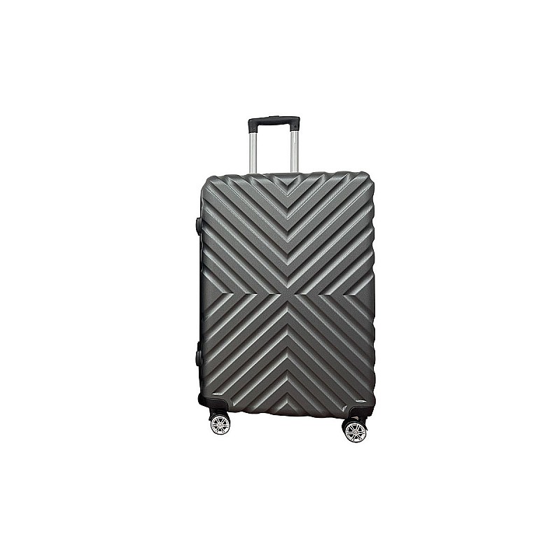 Βαλίτσα "ROADTRIP" από ABS σε χρώμα γκρι 50x30x75