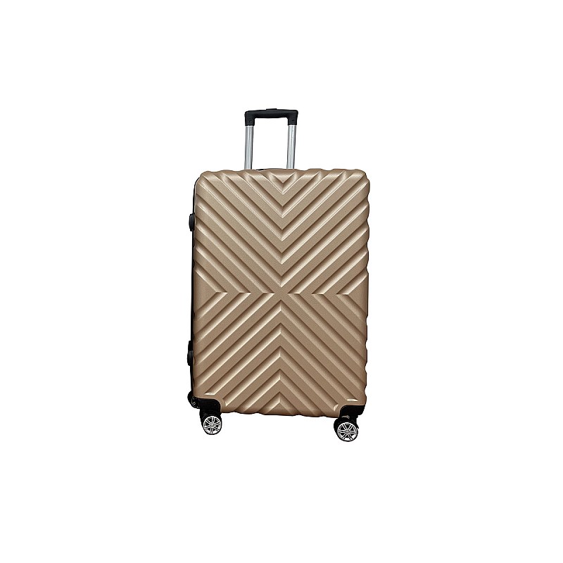 Βαλίτσα "ROADTRIP" από ABS σε χρώμα χρυσό 50x30x75