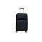 Βαλίτσα "AIRPLANE" από ύφασμα σε χρώμα μαύρο 42x25x70