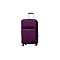Βαλίτσα "AIRPLANE" από ύφασμα σε χρώμα μωβ 46x29x80