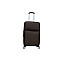Βαλίτσα "AIRPLANE" από ύφασμα σε χρώμα καφέ 42x25x70