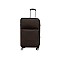 Βαλίτσα "AIRPLANE" από ύφασμα σε χρώμα καφέ 46x29x80