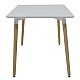 Τραπέζι "SNOW" επιφάνεια MDF λευκό 150x90x75εκ Τραπέζι "SNOW" επιφάνεια MDF λευκό 150x90x75εκ