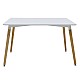 Τραπέζι "SNOW" επιφάνεια MDF λευκό 150x90x75εκ Τραπέζι "SNOW" επιφάνεια MDF λευκό 150x90x75εκ