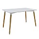 Τραπέζι "SNOW" επιφάνεια MDF λευκό 150x90x75εκ Τραπέζι "SNOW" επιφάνεια MDF λευκό 150x90x75εκ