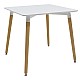 Τραπέζι "SNOW" επιφάνεια MDF λευκό 80x80x75εκ Τραπέζι "SNOW" επιφάνεια MDF λευκό 80x80x75εκ