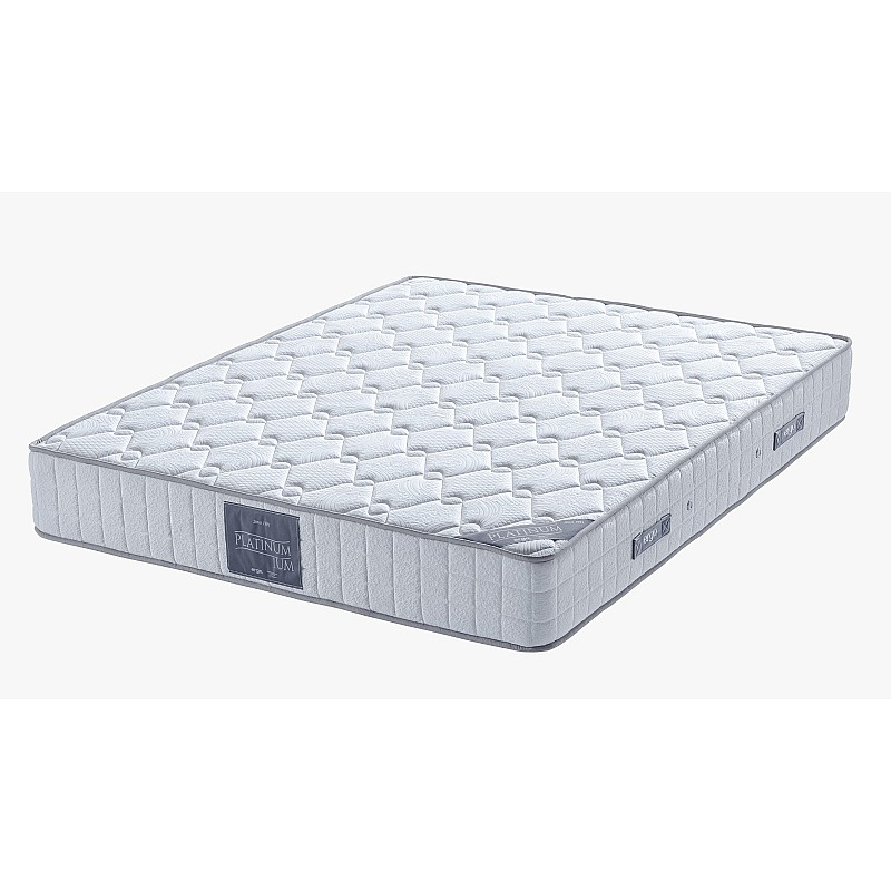Κρεβάτι διπλό με στρώμα "DAPHNE" με αποθηκευτικό χώρο από βελούδο σε γκρι χρώμα 160x200