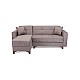 Γωνιακός καναπές κρεβάτι PICA αναστρέψιμος ύφασμα μπεζ 230x145x84