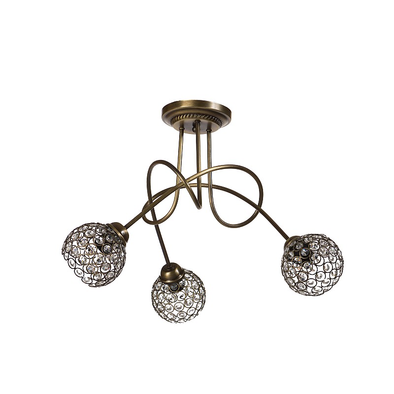 Φωτιστικό οροφής ''CAROLINA MULTI'' οξυντέ 3φωτο Φ50 Ε27