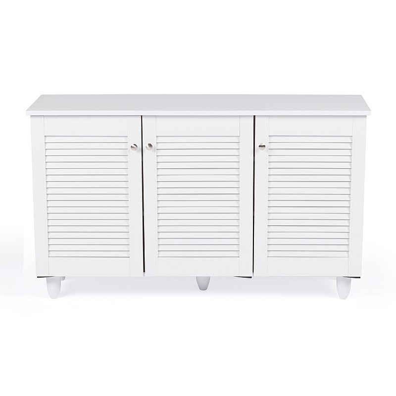 Παπουτσοθήκη-ντουλάπι REA χρώμα λευκό 114x33x67.5