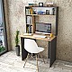 Γραφείο με ραφιέρα "VIANA" σε χρώμα atlantic pine/ανθρακί 90x52x148 Γραφείο με ραφιέρα "VIANA" σε χρώμα atlantic pine/ανθρακί 90x52x148