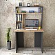 Γραφείο με ραφιέρα "VIANA" σε χρώμα atlantic pine/ανθρακί 90x52x148 Γραφείο με ραφιέρα "VIANA" σε χρώμα atlantic pine/ανθρακί 90x52x148