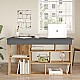 Γραφείο γωνιακό "VIANA" σε χρώμα atlantic pine/ανθρακί 115x120x72 Γραφείο γωνιακό "VIANA" σε χρώμα atlantic pine/ανθρακί 115x120x72