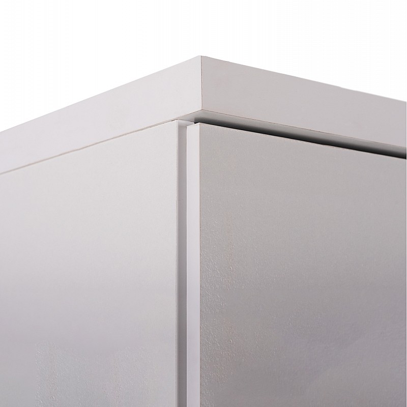 Ντουλάπα ρούχων δίφυλλη REAL χρώμα λευκό 60x42x180 Ντουλάπα ρούχων δίφυλλη REAL χρώμα λευκό 60x42x180