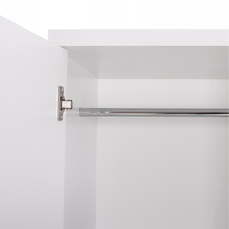 Ντουλάπα ρούχων δίφυλλη REAL χρώμα λευκό 60x42x180 Ντουλάπα ρούχων δίφυλλη REAL χρώμα λευκό 60x42x180
