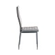 Καρέκλα Viva μέταλλο-PU γκρι-γκρι πόδι 42x48x98