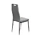 Καρέκλα Tonia PU γκρι-πόδι χρωμίου 52x43x96