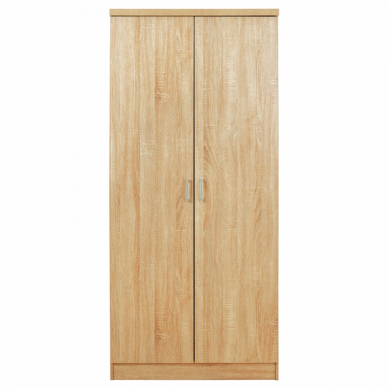 Ντουλάπα ρούχων δίφυλλη REAL χρώμα sonoma 60x42x180