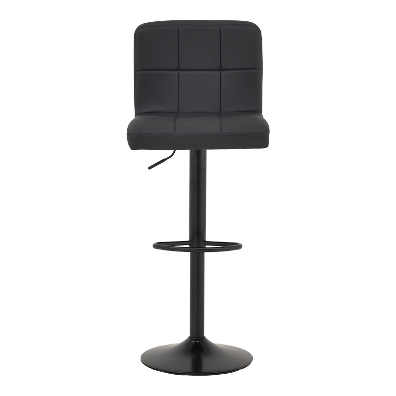 Σκαμπό μπαρ Rem πτυσσόμενο μαύρο pu-βάση μαύρο μέταλλο 44x44x112