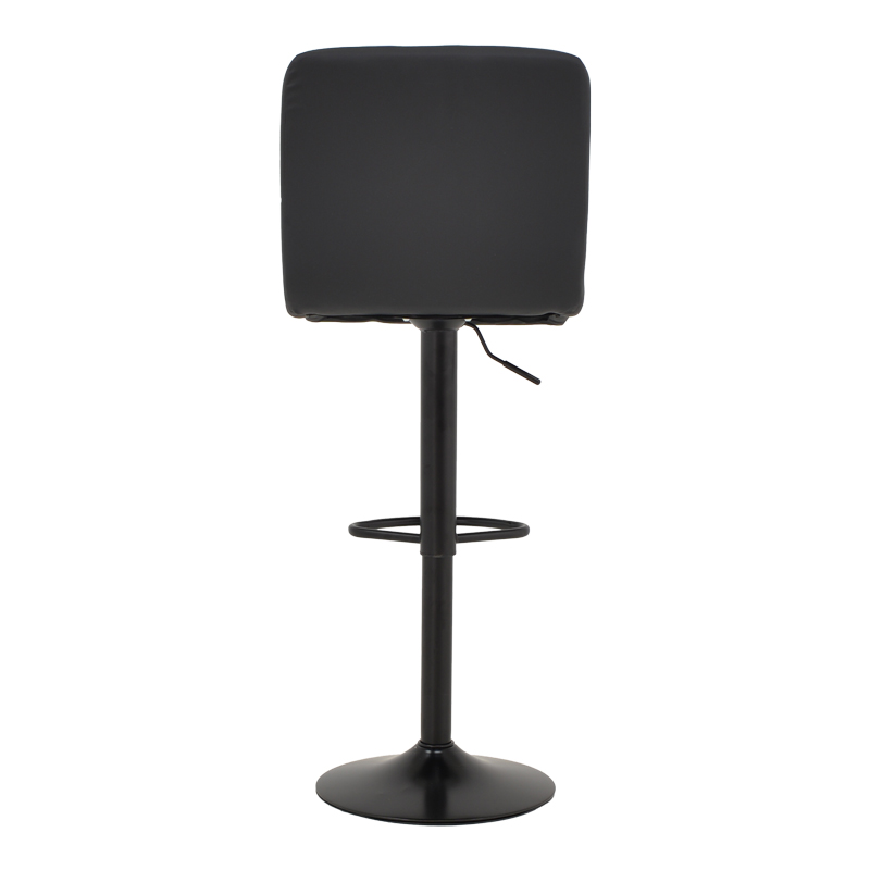 Σκαμπό μπαρ Rem πτυσσόμενο μαύρο pu-βάση μαύρο μέταλλο 44x44x112