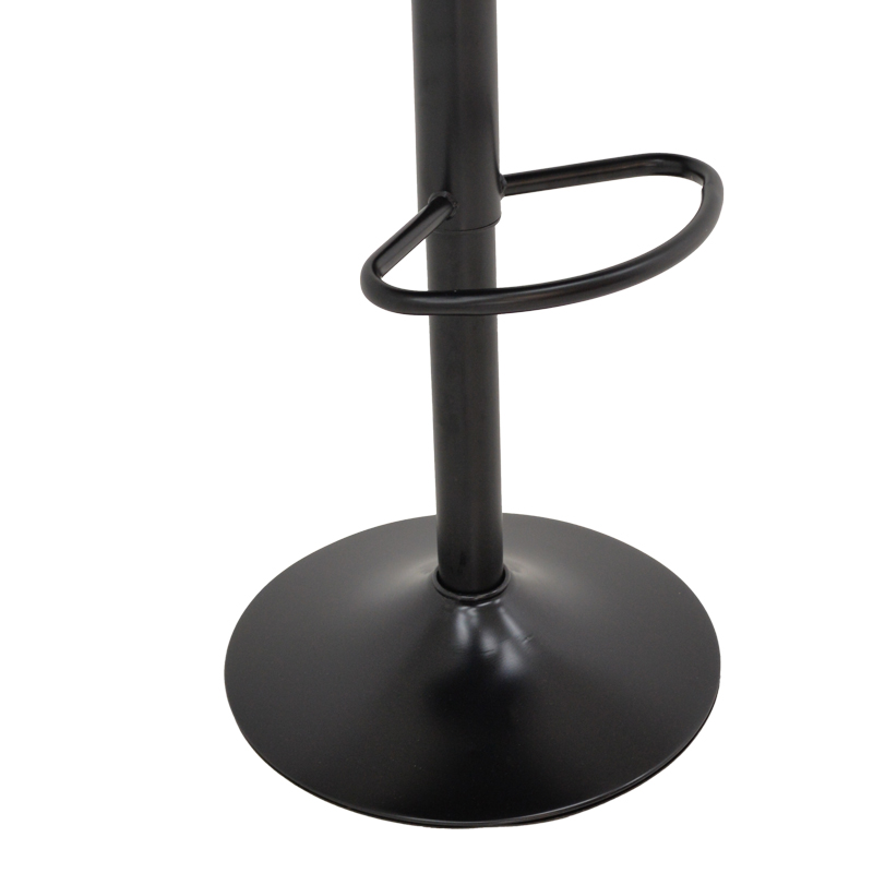 Σκαμπό μπαρ Rem πτυσσόμενο μαύρο pu-βάση μαύρο μέταλλο 44x44x112