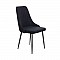 Καρέκλα Chris μαυρο ύφασμα-πόδι μαύρο μέταλλο 49x55x85